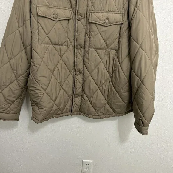 Zara Quilted Puffer Jacket in Taupe - Picture 3 of 10